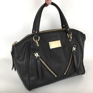 Vintage Juicy Couture Handbag Black Vegan Leather Women’s Purse Y2K 2000’s Retro